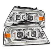 Chrome Housing AlphaRex Pro Headlights For 04-08 Ford F150 06-08 Lincoln Mark LT