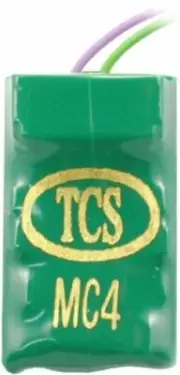 Train Control Systems TCS 1017 MC4 4-Function HO/N Hard-wire Decoder 7 PIN JST