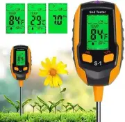 Soil Moisture Meter, 4-In-1 Soil PH Meter, Soil Tester, Digital Soil PH Tester w