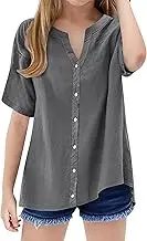 Girls Size 5 High Tops Collar Solid Color Button Shirt Top Swimsuit Tops for Girls