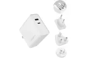 Cygnett PowerPlus 60W Dual USB-C Laptop Macbook Wall Charger Travel Adapter