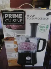 NEW sealed box White Prime Cuisine 8 cup Food Processor