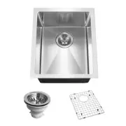 Houzer CNB-1200 Savior 12" Undermount Single Basin Stainless - Stainless Steel