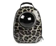 Pet carrier backpack Leopard print, Travel Bubble Backpack Bag for Cats, Dogs