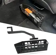 OMU JL Metal Front Seat Under Storage Box,Multifunctional Underseat Organizer Tray Compatible with Jeep Wrangler 2018-2024 JL JLU & Gladiator JT 2020-2024 Accessories(American Flag Logo)