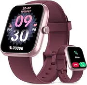 Smart Watch, 1.83" Smartwatch Women Men Answer Make Calls, Alexa Fitness Watch, IP68 Waterproof Fitness Tracker Watch, Heart Rate Monitor, 100+ Sports Pedometer Watch, Timer for Android & iOS Phone