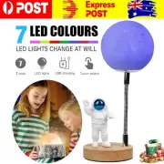 Xmas Gifts Moon Lamp for Kids,Space Buddy Lights with 7 Color Astronaut Light AU