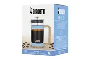 BIALETTI WOODY COFFEE PRESS 1 LITRE - BLUE