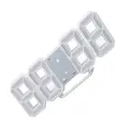 3D LED Digital Clock Time Temperature Display Night Light Alarm Function Whi GOF