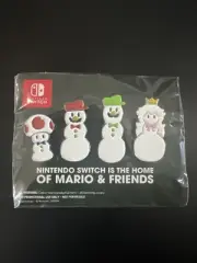 Mario and Friends Snowmen Holiday Pin Set Exclusive Pin Set Christmas