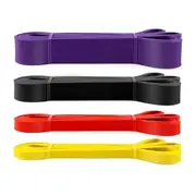 Resistance Yoga Bands Heavy Duty Pull Up Band Body Exercise Fitness Gym - 4 Sets