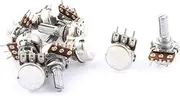 10 (Control electrical) Pcs B500K Type B 500K Ohm Single Linear 6mm Knurled Shaft 7mm Thread Taper (28ry234qf316) Ratory Potentiometers