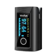 Fingertip Pulse Oximeter, Blood Oxygen Saturation Monitor with Batteries