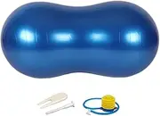 MMLOOK Peanut Type Yoga Balance Ball Fitness Ball with Pump for Beginners Peanut Ball Gym Rehabilitation Weight Loss Fitness
