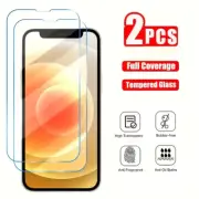 2x Glass Screen Protector for iPhone 13 14 15 16 Pro Max Plus Anti Shatter 9H