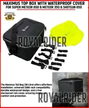 "MAXIMUS TOP BOX WITH COVER" FOR R.E SUPER METEOR 650 & METEOR 350 & SHOTGUN 650