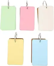 Angoily 10pcs Blank Memo Cards Multi Function Flashcards for Students Compact Notepads with Binding Rings for Creative Learning Scheduling