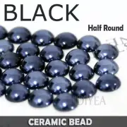 Ceramic Bead Half Round Flatback Pearl Polished Nail Art Crystal Garment Jewelry
