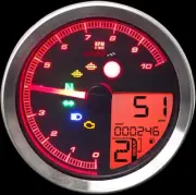 Koso Black Electronic Speedometer Tachometer Dyna Super Glide Custom 05-11