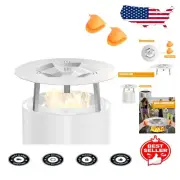 One-Piece Stainless Steel Heat Diffuser - Versatile Accessory for 15" Fire Pits