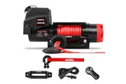 Electric Winch 6000LBS 12V BOAT Synthetic Rope Wireless Remote 4WD ATV UTV