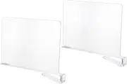 BUGUUYO Space-saving Wardrobe Partition 2 Pack Acrylic Shelf Divider Clothes Separator for Organizing Hats Towels and