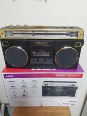 Ion Audio 1980S-Style Portable Bluetooth Boombox Radio Cassette Player Recorder