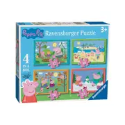 Ravensburger Peppa Pig 4-In-1 Box Kids/Children Jigsaw Puzzle 24x20cm 3y+