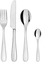 Alessi P.Cutlery Nuovo Milano 24 Piece Cutlery Set, Silver