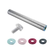 Soffritto Professional Bake Stainless Steel Rolling Pin with Adjusters 35cm