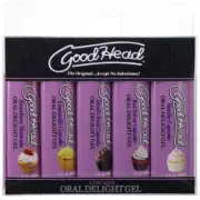 GoodHead Oral Delight Gel - Cupcakes - Flavoured Oral Gels - Set of 5 x 30ml ...