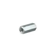 Pinnacle 3/16" Zinc Plated Hex Coupler - 4 Pack