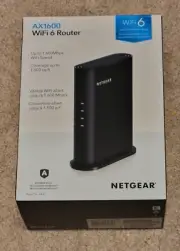 Netgear AX1600 WiFi 6 Router for Gigabit Internet Speeds