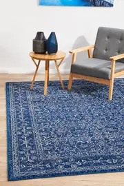 Rug Culture Evoke 258 Navy Runner Rug