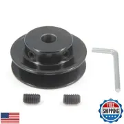 Yeebyee AK25-1/2" Bored Single Groove Web Sheaves 2.5" OD 1/2"Bore V-Belt She