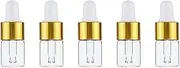 5 PCS 5ml Small Dropper Vials Glass Tincture Jars Eye Drop Container Mini Dropper Bottles for Travel Perfume Oil Droppers