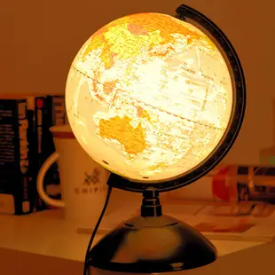 【SkyGlobe】8吋發光塑膠底座地球儀《WUZ屋子》教學 擺飾 地球儀 地圖 經緯度 繁體中文 台灣製