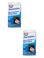 2 x Permatex Metal Fuel Tank & Radiator Repair Kit Clamshell