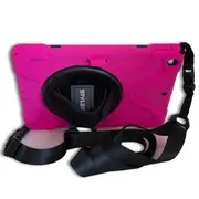 StylePro iPad 10th and 11th Generation Shockproof Case With Hand Strap And Shoulder Strap, Pink