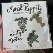 MEAT PUPPETS Dusty Notes Enamel Pins Carded Set Of 3 SEALED