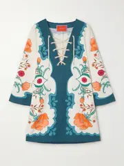 [La DoubleJ] La DoubleJ - + Orlebar Brown Cotton-blend Jacquard Tunic - Multi - x small x small Multi