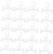 Luxshiny 100PCS Plastic Shoe Hanger Hooks for Sandals Display Hangers for Shoes Drying and Retail Closet Organization Versatile Over The Door