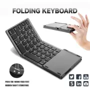 Wireless Keyboard With Touchpad Portable Magnetic Triple Folding Keyboard