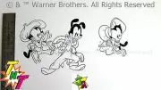 Warner Brothers Animaniacs Inked Book Illustration Original Artwork 1997