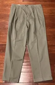 Dockers Khakis Green 4 Pocket Mens 38 Straight Leg Cuffed Casual Chino Pants NWT