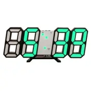 3D LED Digital Clock Luminous Wall Clock Multifunctional USB Plug in6359