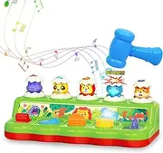 AKILION 1 2 Year Old Toys for Boys Girls Birthday Gift, Pop Up Baby Toys 6-12-18 Months, Learning Educational Montessori Toys for Toddlers, Musical Animal Eggs Toy with Music & Light, Kids Toys 1 Year