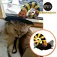 【摩達客寵物】寵物萬聖節派對-黃黑彎角網紗南瓜巫婆帽變裝造型貓咪小狗頭飾 (5.2折)