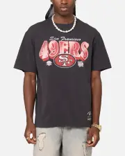 [MITCHELL & NESS] Mitchell & Ness San Francisco 49ers Arch T-shirt Faded Black - Size M M Faded Black