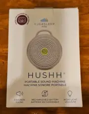 Yoga Sleep Baby Hushh Portable Sound Machine White Noise NIB Free Shipping